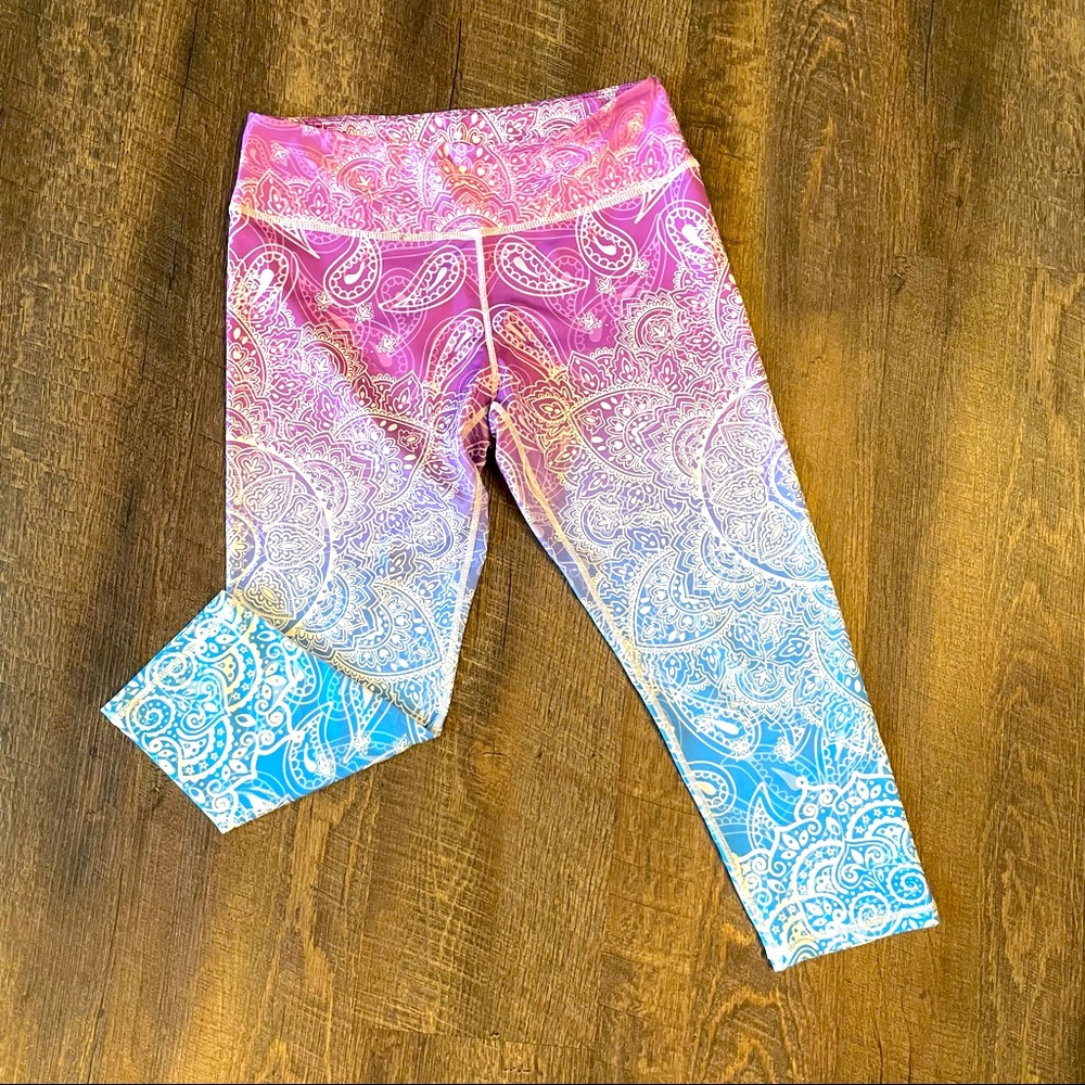 Crop leggings tie dye ombré